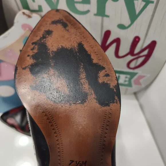 Vintage EUC 80'S NINE WEST Aviva Leather Cowgirl Slip On Ankle Booties, 🖤, 7.5 - Picture 12 of 16